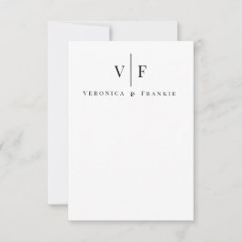 Cartas de agradecimiento al Boda minimalista