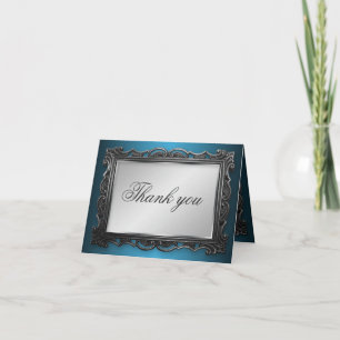 Cartas de agradecimiento al cuadro gótico azul gri