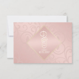 Cartas de agradecimiento al patrón oro de Rosa