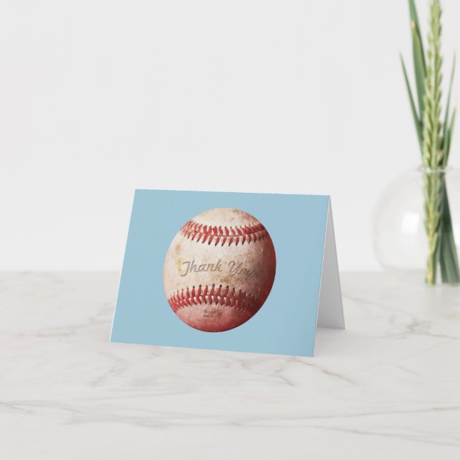 Cartas de agradecimiento de béisbol | Tarjetas dep (Anverso)