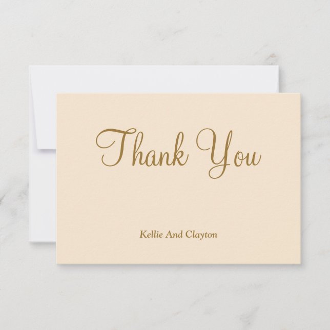 Cartas de agradecimiento de champagne (Anverso)