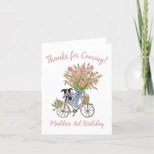 Cartas de agradecimiento de la fiesta de cumpleaño
