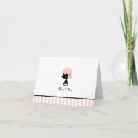 Cartas de agradecimiento plegadas de Personalizado