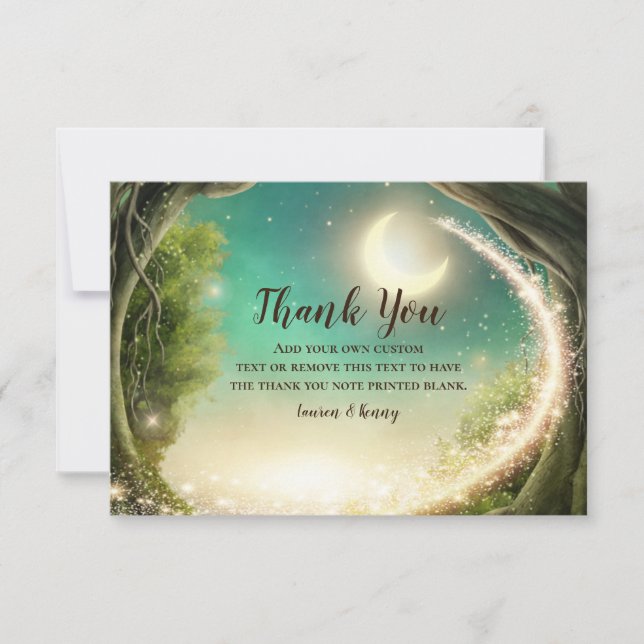 Cartas de agradecimiento por bosque encantado (Anverso)