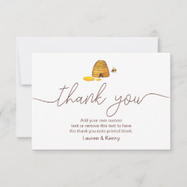 Cartas de agradecimiento temática de abeja