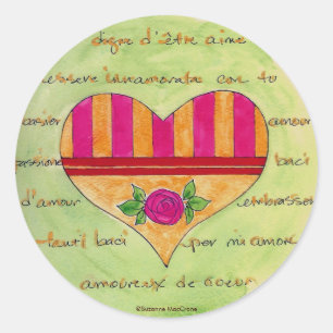 Cartas de amor y un Rosa - Pegatinas