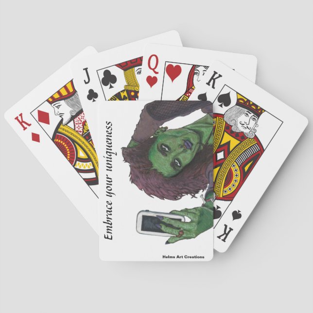 Cartas de arte de fantasía de Goblin Phone Selfie (Reverso)