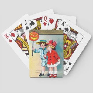 Cartas de arte de Halloween de época