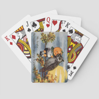 Cartas de arte de Halloween de época