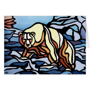 Cartas de arte de oso Personalizado de tarjetas de