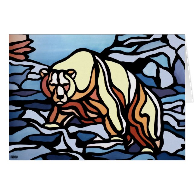 Cartas de arte de oso Personalizado de tarjetas de (Anverso (Horizontal))