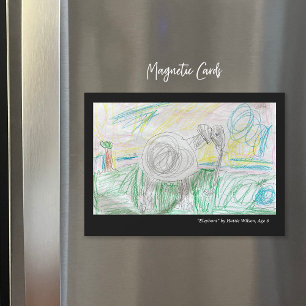 Cartas de arte magnético para niños personalizados