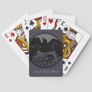 Cartas de arte tribal Personalizado Raven Cards