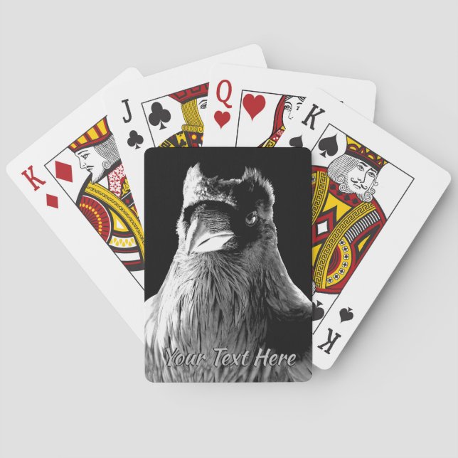 Cartas de arte tribal Personalizado Raven Cards (Reverso)