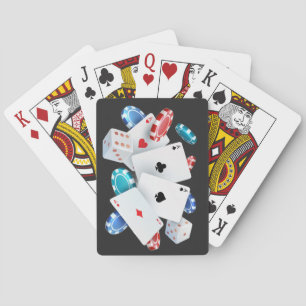 Cartas de baraja de póquer de casino
