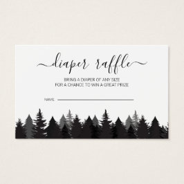 Cartas de barro de Baby Shower de árbol de pino rú