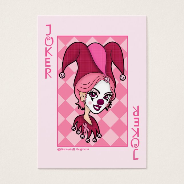 Cartas de bromista rosa (Frente)