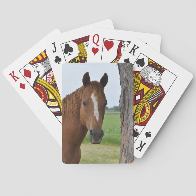 Cartas de Caballo junto al Árbol (Reverso)