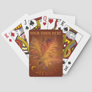 Cartas de Canadá para jugar tarjetas de recuerdo p