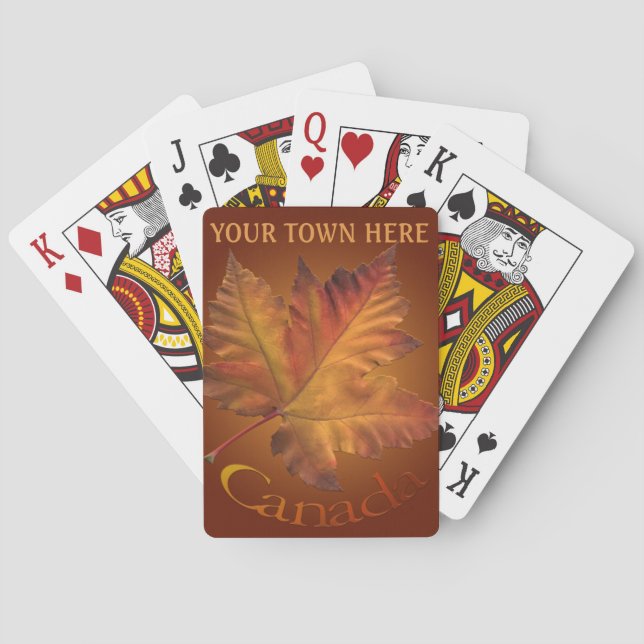 Cartas de Canadá para jugar tarjetas de recuerdo p (Reverso)