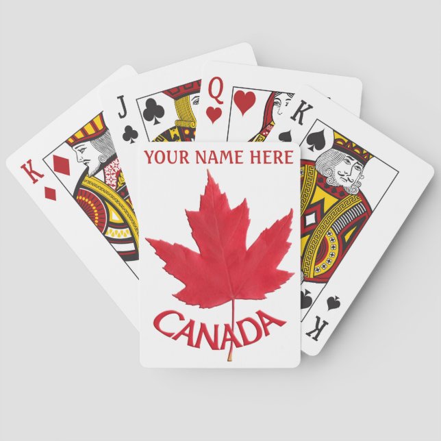 Cartas de Canadá para jugar tarjetas de recuerdo p (Reverso)
