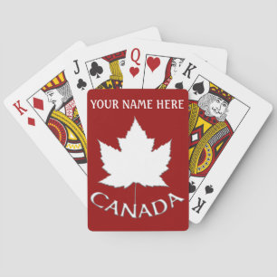 Cartas de Canadá para jugar tarjetas de recuerdo p