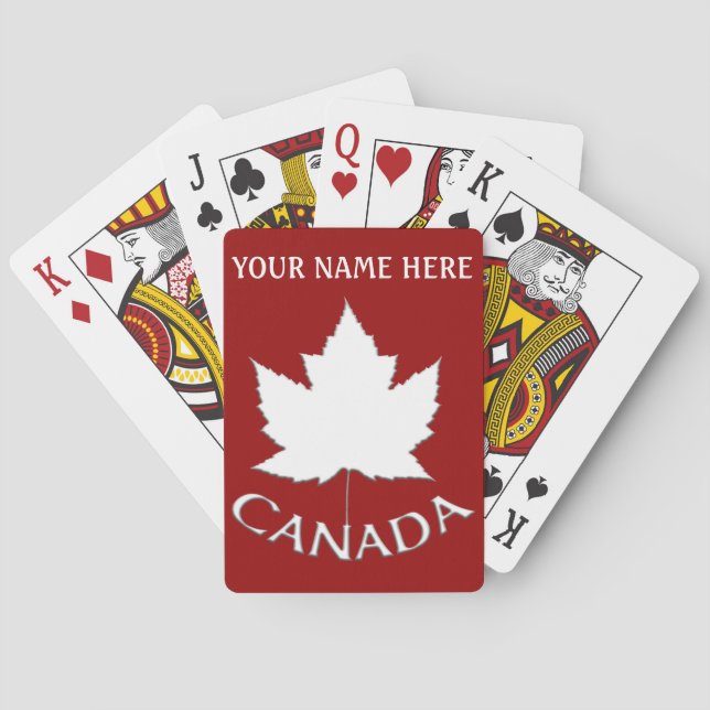 Cartas de Canadá para jugar tarjetas de recuerdo p (Reverso)