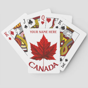 Cartas de Canadá para jugar tarjetas de recuerdo p