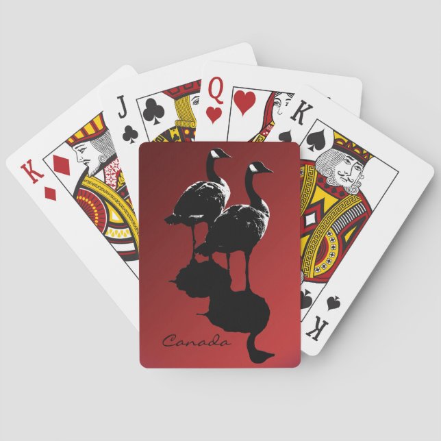 Cartas de Canadá para jugar tarjetas de recuerdo p (Reverso)