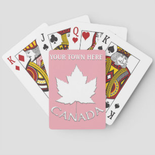 Cartas de Canadá para jugar tarjetas de recuerdo p