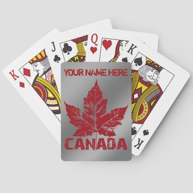 Cartas de Canadá para jugar tarjetas de recuerdo p (Reverso)