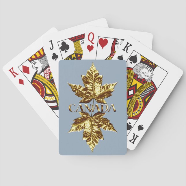 Cartas de Canadá para jugar tarjetas de recuerdo p (Reverso)