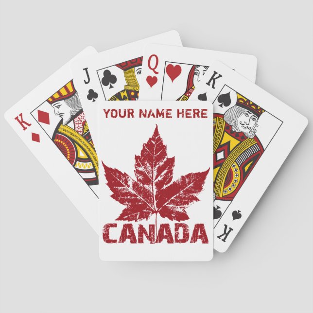 Cartas de Canadá para jugar tarjetas de recuerdo p (Reverso)