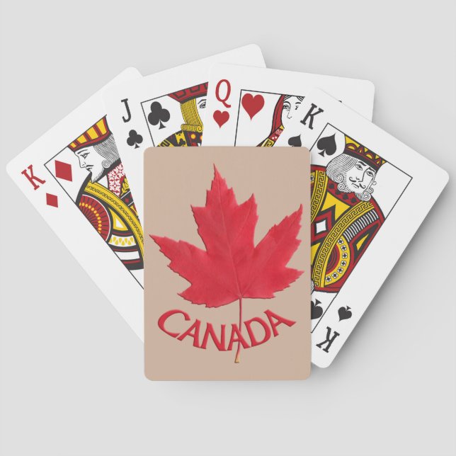Cartas de Canadá para jugar tarjetas de recuerdo p (Reverso)