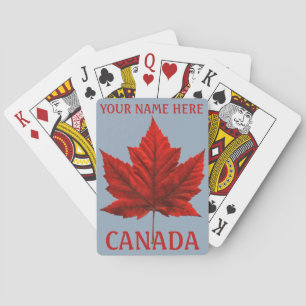 Cartas de Canadá para jugar tarjetas de recuerdo p