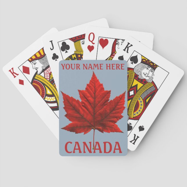 Cartas de Canadá para jugar tarjetas de recuerdo p (Reverso)