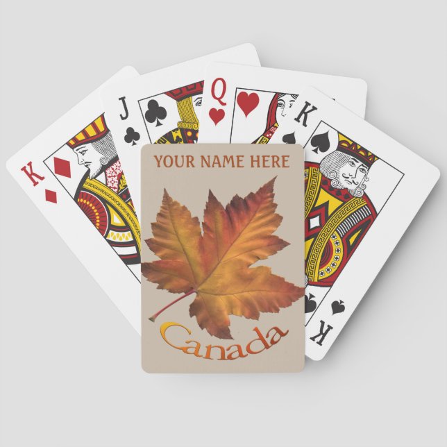 Cartas de Canadá para jugar tarjetas de recuerdo p (Reverso)