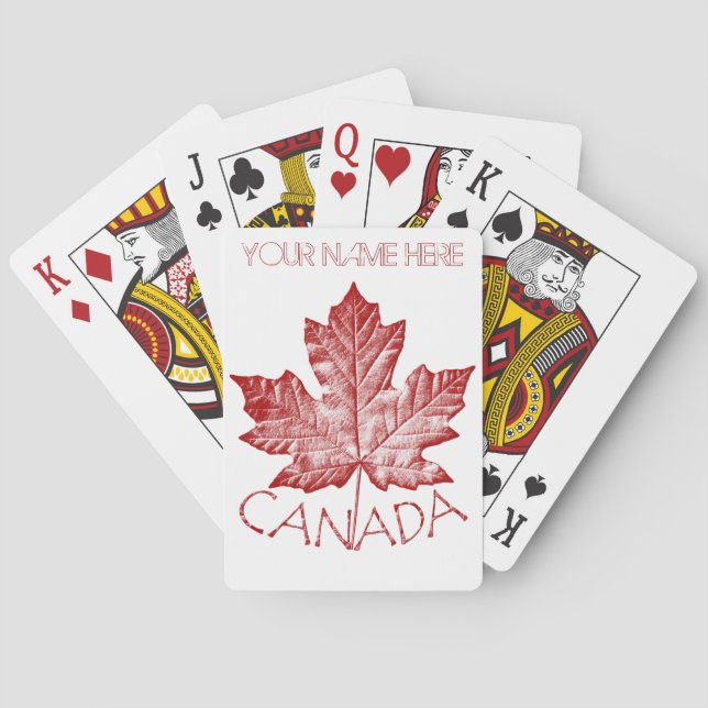 Cartas de Canadá para jugar tarjetas de recuerdo p (Reverso)