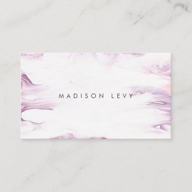 Cartas de citas de Marble Marble Marble Paint Mauv (Anverso)