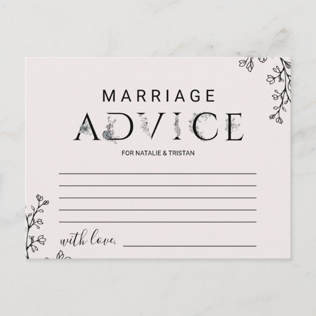 Cartas de consejo de matrimonio sobre tipografía f (Anverso)