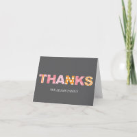 Cartas de corte Tarjeta de agradecimiento para beb
