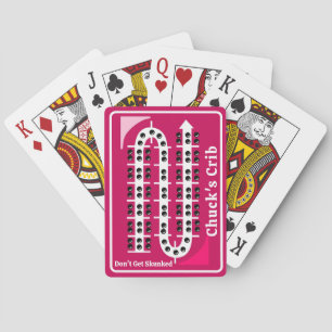 Cartas de Cribbage Personalizadas Rosa