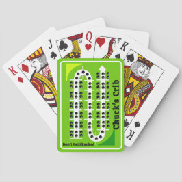 Cartas de Cribbage Personalizadas Verdes