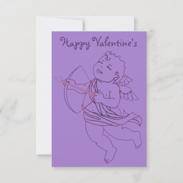 Cartas de Cupido personalizadas invitaciones de Sa (Anverso)