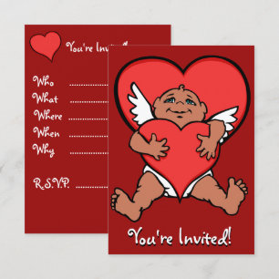 Cartas de Cupido personalizadas invitaciones de Sa