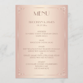 Cartas de época del menú Boda de Rubor