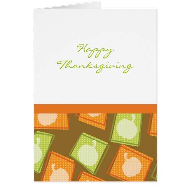 Cartas de felicitación de Acción de Gracias para e (Frente)