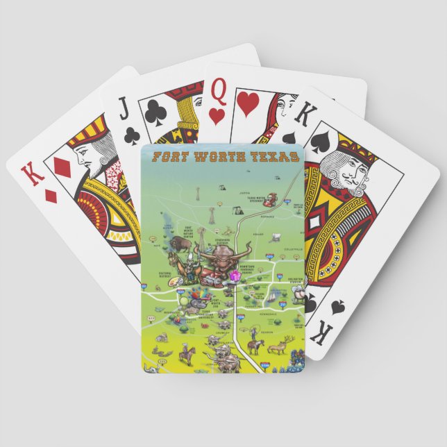 Cartas de Fort Worth Texas (Reverso)