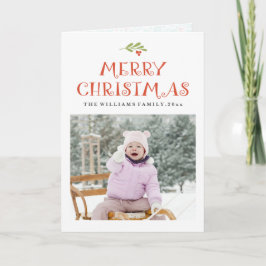 Cartas de fotos de Navidad de Mistletoe