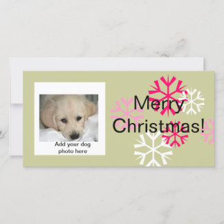 Cartas de fotos de Navidad de perro personalizado 